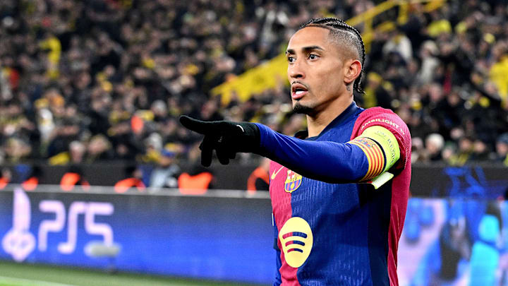 Raphinha est sorti très tôt dans ce choc de Ligue des Champions.