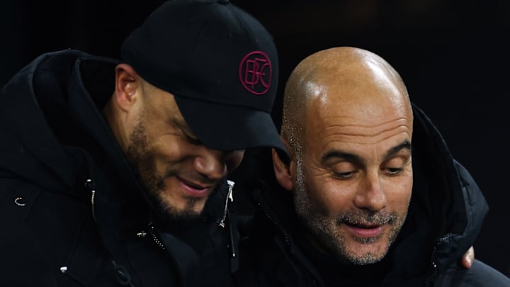 Karl-Heinz Rummenigge reveals details of phone call with Pep Guardiola (R) before Bayern Munich sealed deal for Vincent Kompany (L).