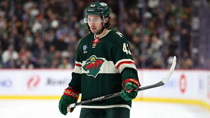 Former Vancouver Canucks defenseman Quinn Hughes, who was traded to the Minnesota Wild amid interest from the Buffalo Sabres.