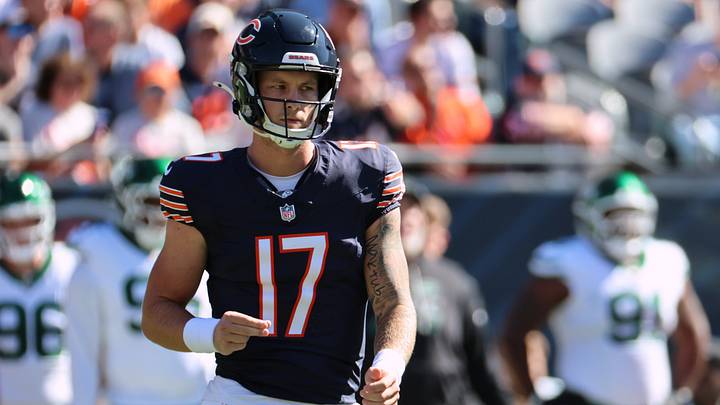 Chicago Bears quarterback Tyson Bagent
