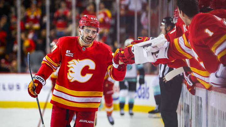 Matt Coronato of the Calgary Flames