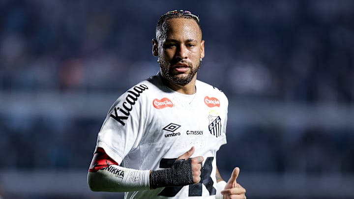Neymar marcou um gol em oito jogos no Brasileirão