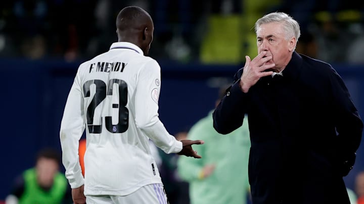 Carlo Ancelotti satisfait de Ferland Mendy. 