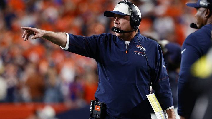Sep 27, 2026; Denver, Colorado, USA; Denver Broncos head coach Sean Payton looks on. Sep 27, 2026; Denver, Colorado, USA; Denver Broncos head coach Sean Payton looks on.