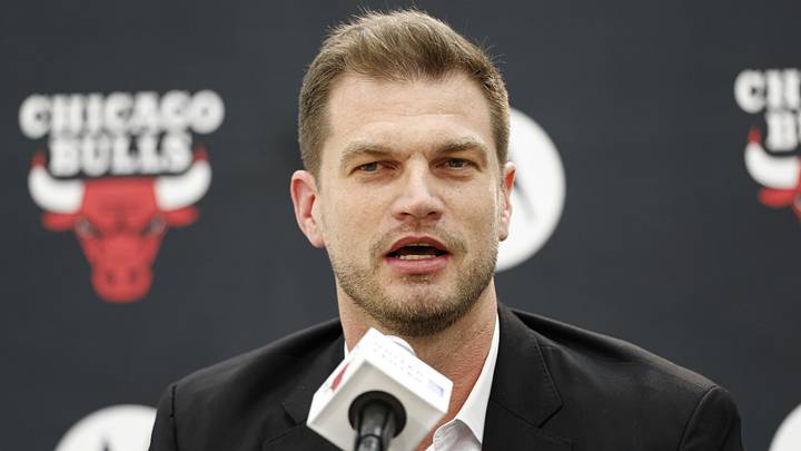 Jun 17, 2026; Chicago, Il, USA; New Chicago Bulls head coach Tiago Splitter speaks during a press conference at Advocate Center. Mandatory Credit: Kamil Krzaczynski-Imagn Images Jun 17, 2026; Chicago, Il, USA; New Chicago Bulls head coach Tiago Splitter speaks during a press conference at Advocate Center. Mandatory Credit: Kamil Krzaczynski-Imagn Images