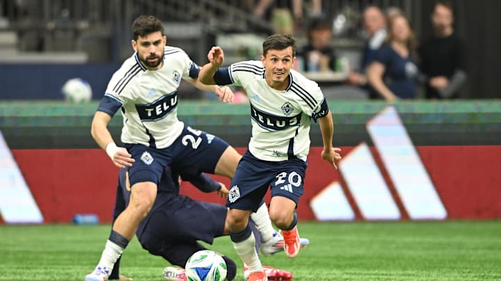 Brian White and Andres Cubas have played significant minutes for Vancouver Whitecaps FC this season. Brian White and Andres Cubas have played significant minutes for Vancouver Whitecaps FC this season.