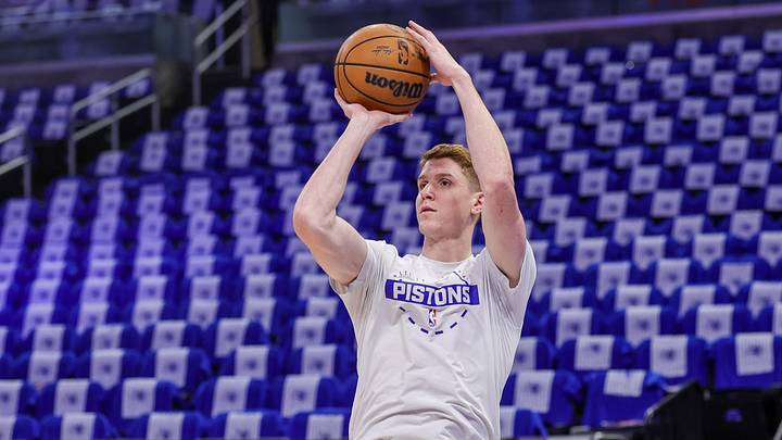 Apr 27, 2026; Orlando, Florida, USA; Detroit Pistons guard Kevin Huerter (27) warms up before the game against the Orlando Magic during game four of the first round of the 2026 NBA Playoffs at Kia Center. Mandatory Credit: Mike Watters-Imagn Images Apr 27, 2026; Orlando, Florida, USA; Detroit Pistons guard Kevin Huerter (27) warms up before the game against the Orlando Magic during game four of the first round of the 2026 NBA Playoffs at Kia Center. Mandatory Credit: Mike Watters-Imagn Images