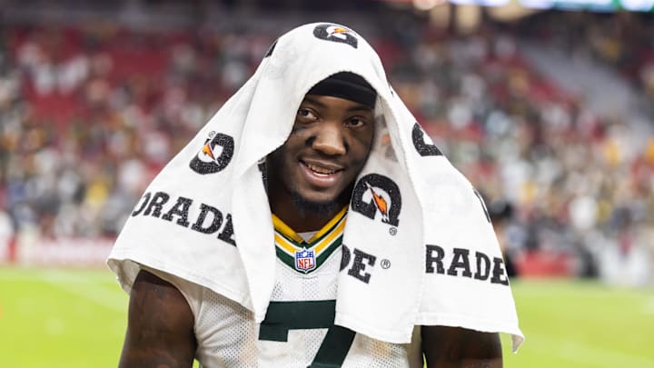 Green Bay Packers linebacker Quay Walker against the Arizona Cardinals at State Farm Stadium. 