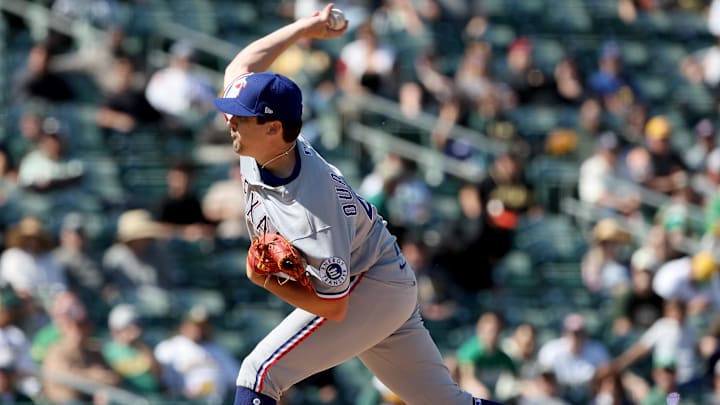 Texas Rangers pitcher Cal Quantrill.