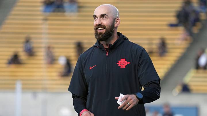 San Diego State Aztecs head coach Sean Lewis. San Diego State Aztecs head coach Sean Lewis.