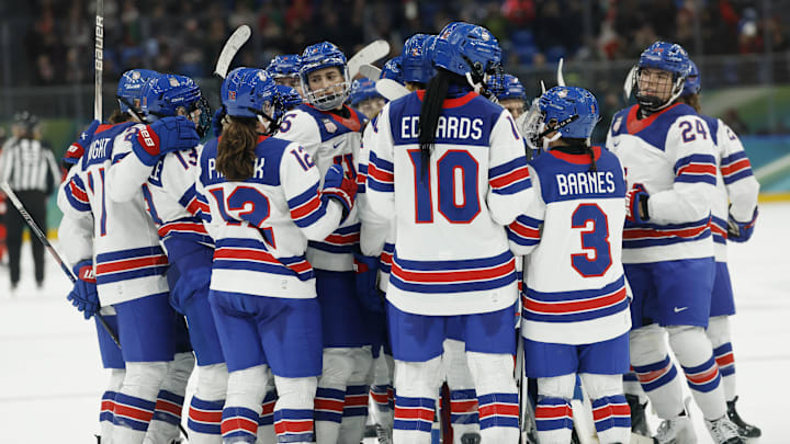 USA is a huge favorite over Italy in the Women's Olympic Hockey Quarterfinals.