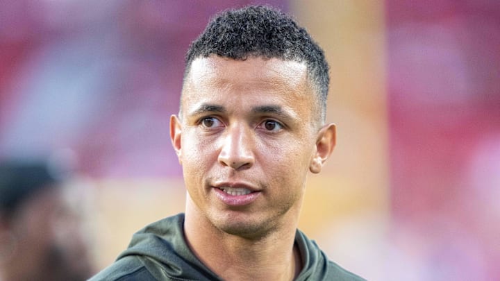 Los Angeles Rams pass game coordinator Nate Scheelhaase