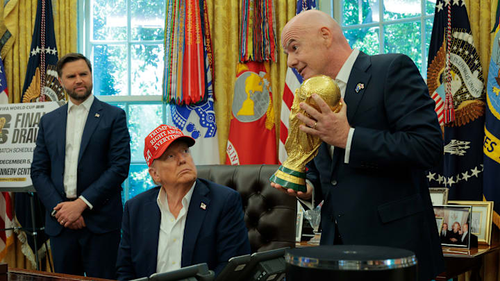 President Donald Trump Makes Announcement From The Oval Office