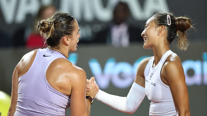 Qinwen Zheng referenced an Aryna Sabalenka quote on Instagram after their match.