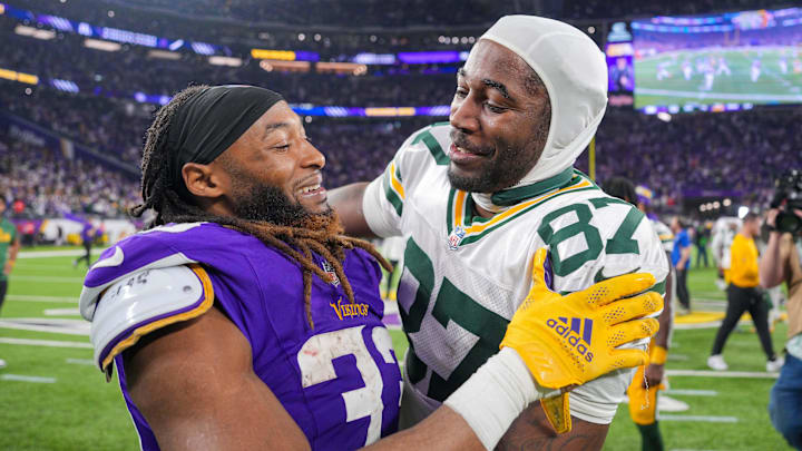 Aaron Jones and Romeo Doubs were teammates for two seasons before Jones jumped to the Vikings.