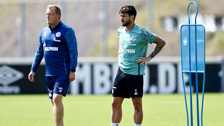 Mike Büskens mit Danny Latza Mike Büskens mit Danny Latza