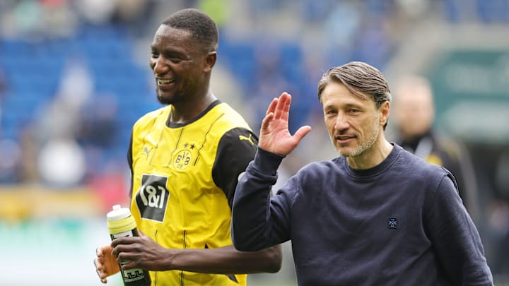 Niko Kovac und Serhou Guirassy nach dem Sieg bei der TSG Hoffenheim.
