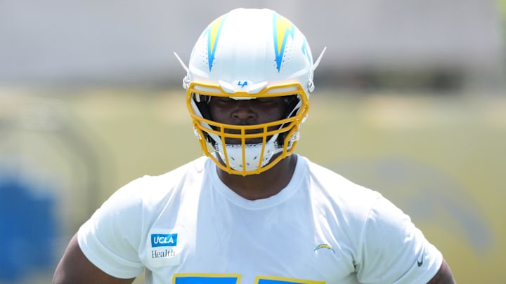 Zion Johnson. Kirby Lee-Imagn Images