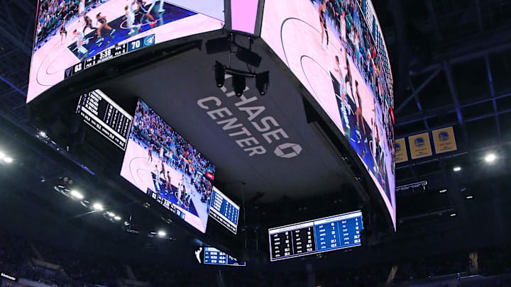Golden State Valkyries fans cheer during the fourth quarter against the Minnesota Lynx at Chase Center. 