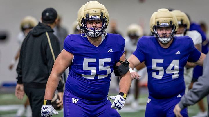 Offensive lineman Kolt Dieterich (55) was limited in his spring practice involvement by injury. He's healthy now. Offensive lineman Kolt Dieterich (55) was limited in his spring practice involvement by injury. He's healthy now.