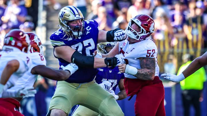 John Mills played his usual physical brand of football in the Apple Cup.