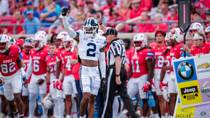 BYU cornerback Marque Collins against SMU