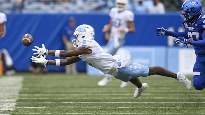UNC football wide receiver Gavin Blackwell