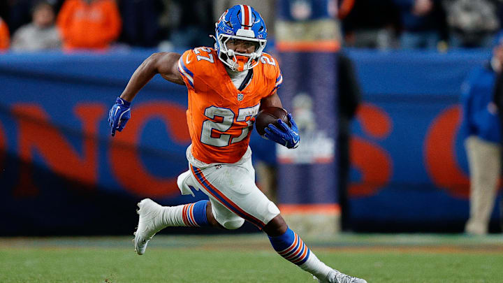 Running back J.K. Dobbins is among the Broncos’ top free agents this spring. Running back J.K. Dobbins is among the Broncos’ top free agents this spring.