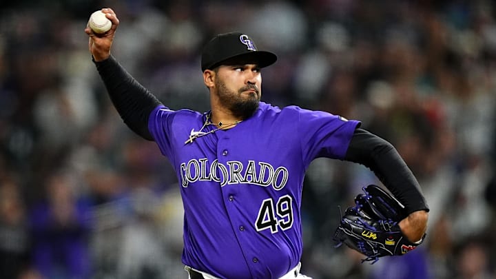 Colorado Rockies relief pitcher Antonio Senzatela 