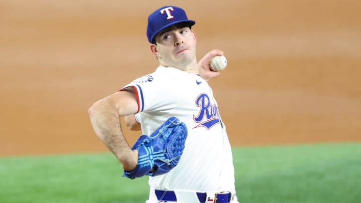 Texas Rangers starting pitcher Cody Bradford.