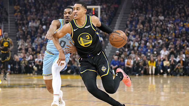Jordan Poole fue uno de los mejores anotadores de los Warriors en el juego del sábado ante los Grizzlies 