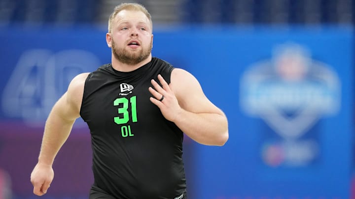 Iowa offensive lineman Logan Jones.