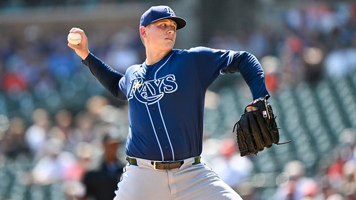 Aug 26, 2026; Detroit, Michigan, USA; Tampa Bay Rays pitcher Tyler Wells (68) throws a pitch against the Detroit Tigers in the ninth inning at Comerica Park. Mandatory Credit: Lon Horwedel-Imagn Images Aug 26, 2026; Detroit, Michigan, USA; Tampa Bay Rays pitcher Tyler Wells (68) throws a pitch against the Detroit Tigers in the ninth inning at Comerica Park. Mandatory Credit: Lon Horwedel-Imagn Images