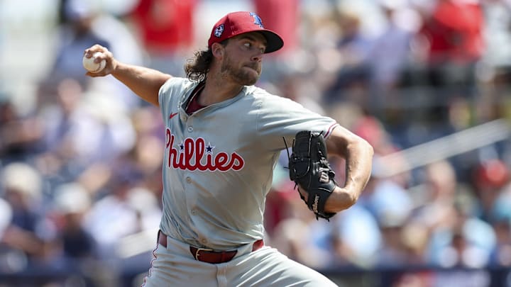 Philadelphia Phillies starting pitcher Aaron Nola