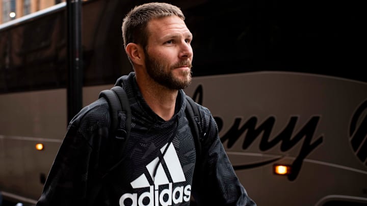 Chris Sale lanza para los Medias Rojas de Boston desde 2017