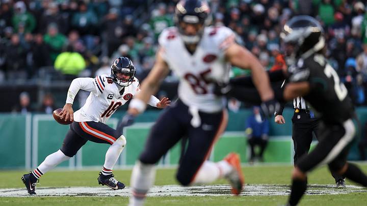 Caleb Williams scrambles against the Philadelphia Eagles during last year's Bears win at Lincoln Financial Field. Caleb Williams scrambles against the Philadelphia Eagles during last year's Bears win at Lincoln Financial Field.