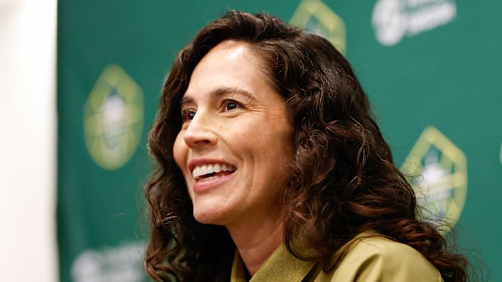 Sue Bird Honored With Statue Outside Of Climate Pledge Arena