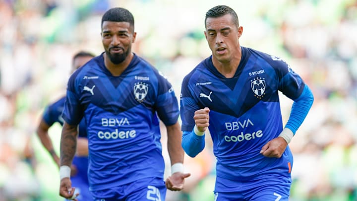 Jugadores de Monterrey previo a un partido. Jugadores de Monterrey previo a un partido.