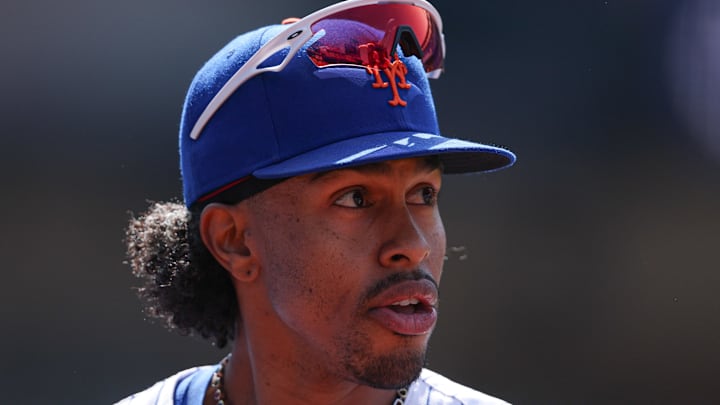 Apr 20, 2025; New York City, New York, USA; New York Mets shortstop Francisco Lindor (12) looks back during the fifth inning against the St. Louis Cardinals at Citi Field. Mandatory Credit: Vincent Carchietta-Imagn Images Apr 20, 2025; New York City, New York, USA; New York Mets shortstop Francisco Lindor (12) looks back during the fifth inning against the St. Louis Cardinals at Citi Field. Mandatory Credit: Vincent Carchietta-Imagn Images