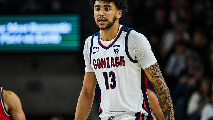 Gonzaga Bulldogs forward Izan Almansa. Gonzaga Bulldogs forward Izan Almansa.