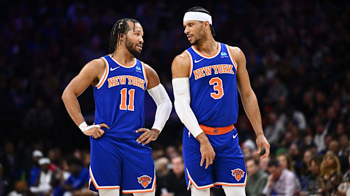 New York Knicks' Jalen Brunson and Josh Hart.