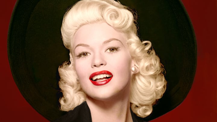 Jayne Mansfield on the set of ‘The Girl Can’t Help It.’