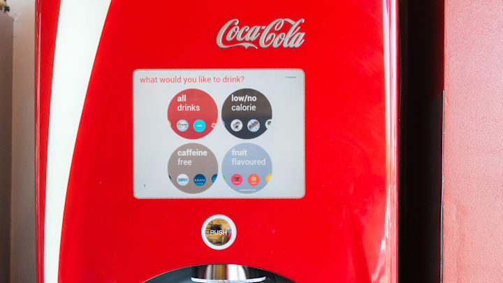 Coca Cola new freestyle vending machine, the equipment is...