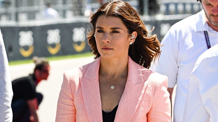 Sky Sports anchor Danica Patrick on the starting grid before the Montreal Grand Prix at Circuit Gilles Villeneuve.