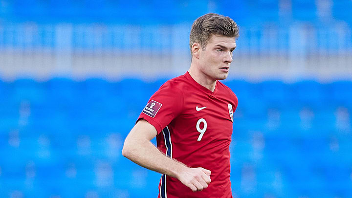 Alexander Sörloth im Trikot der norwegischen Nationalmannschaft
