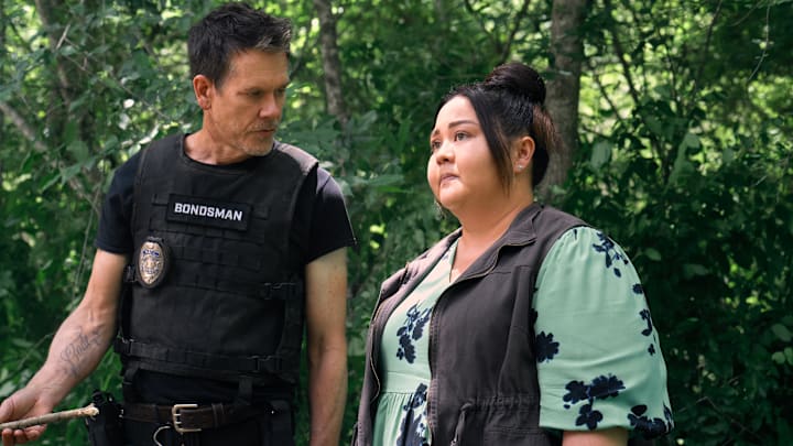 Kevin Bacon (Hub Halloran), Jolene Purdy (Midge) in The Bondsman