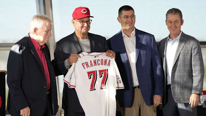 Terry Francona is introduced as the next manager of the Cincinnati Reds