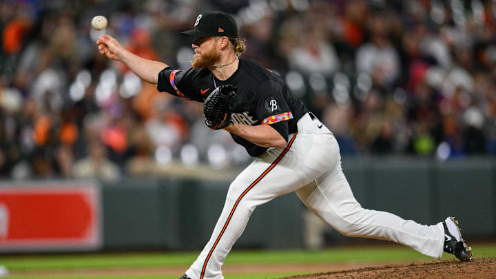 Baltimore Orioles relief pitcher Craig Kimbrel