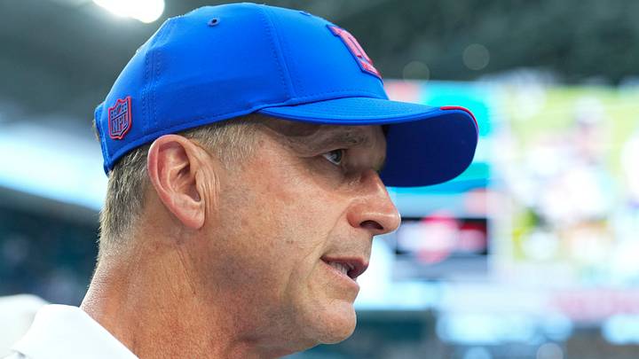 New York Giants head coach John Harbaugh