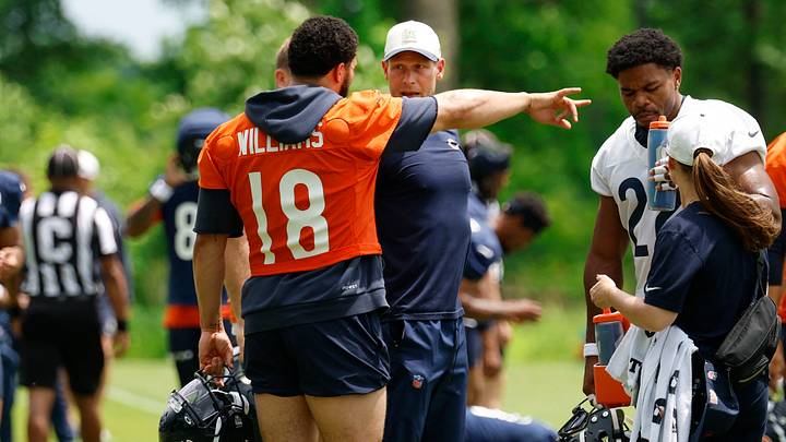 Ben Johnson's decision with Caleb Williams was not to play him in the preseason opener, but the Bears coach wouldn't say if his QB will even start any game in preseason. Ben Johnson's decision with Caleb Williams was not to play him in the preseason opener, but the Bears coach wouldn't say if his QB will even start any game in preseason.